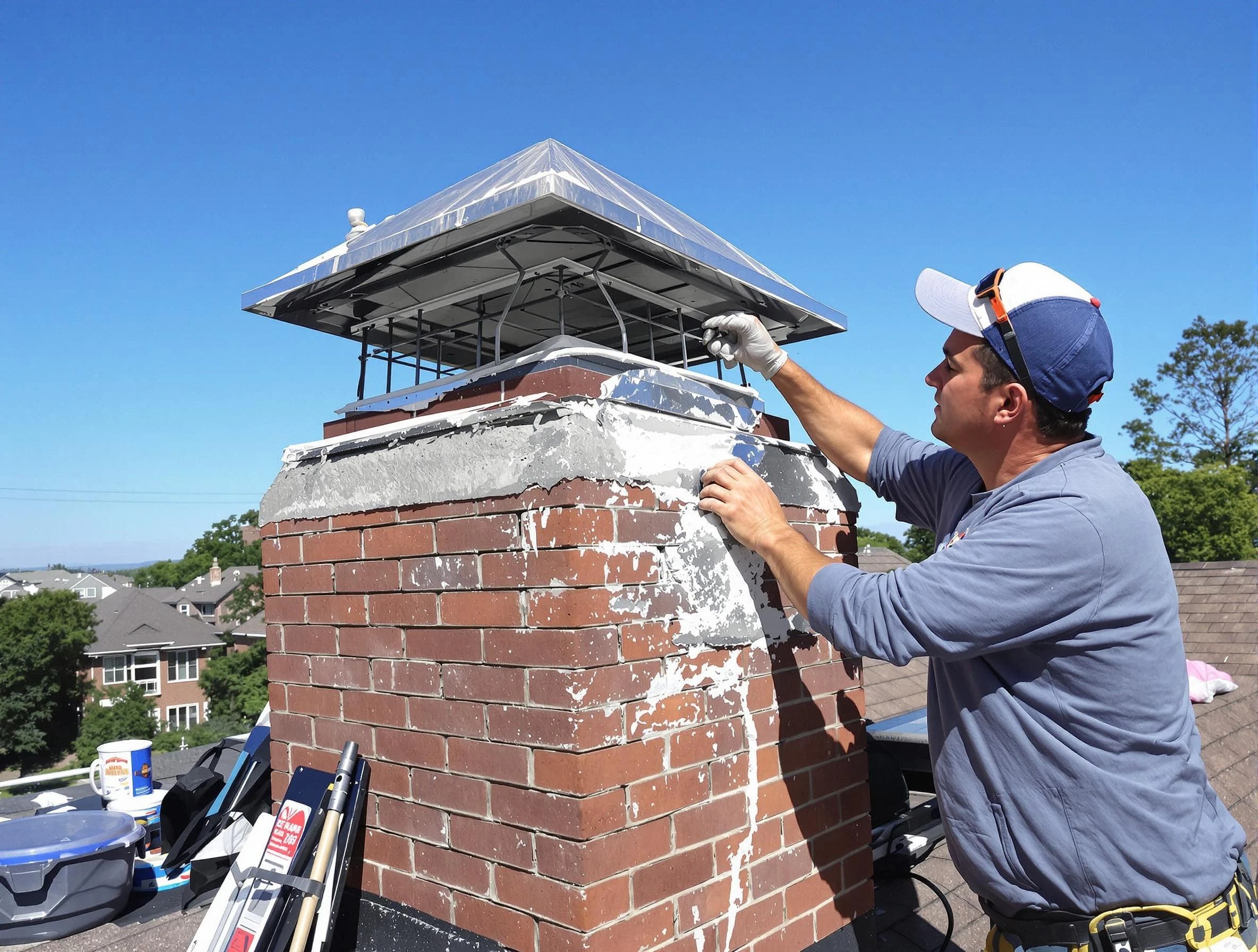 Chimney Crown Services service in Hiram, GA