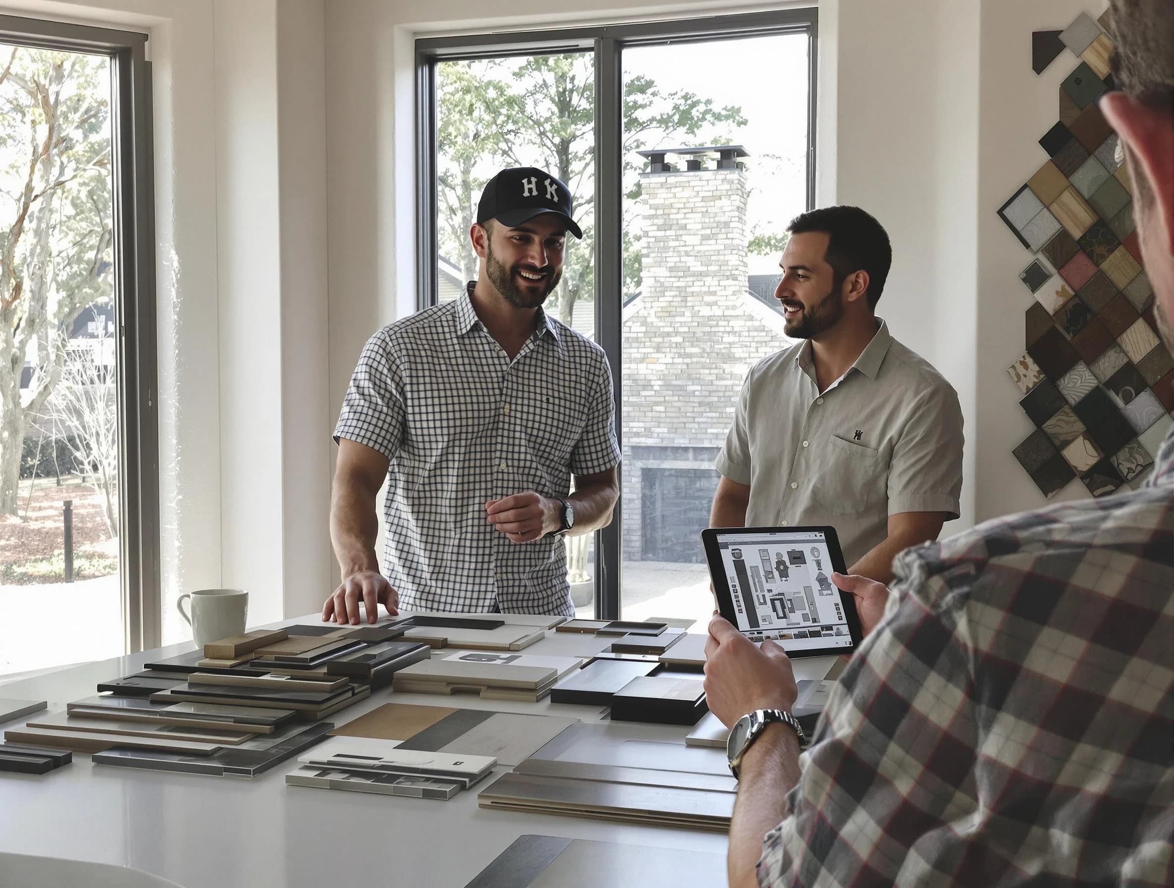 Hiram Chimney Sweep remodeling a chimney and fireplace in Hiram, GA