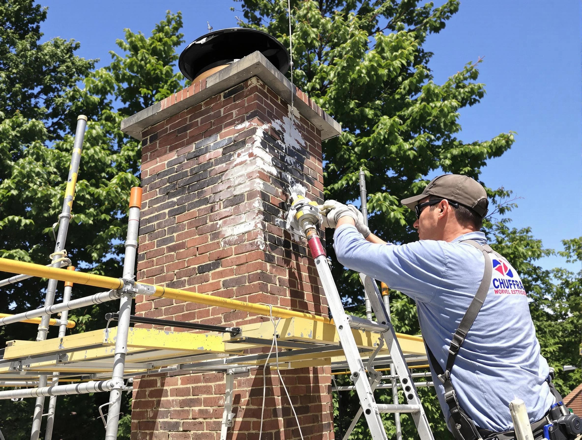 Structural chimney repair by Hiram Chimney Sweep in Hiram, GA