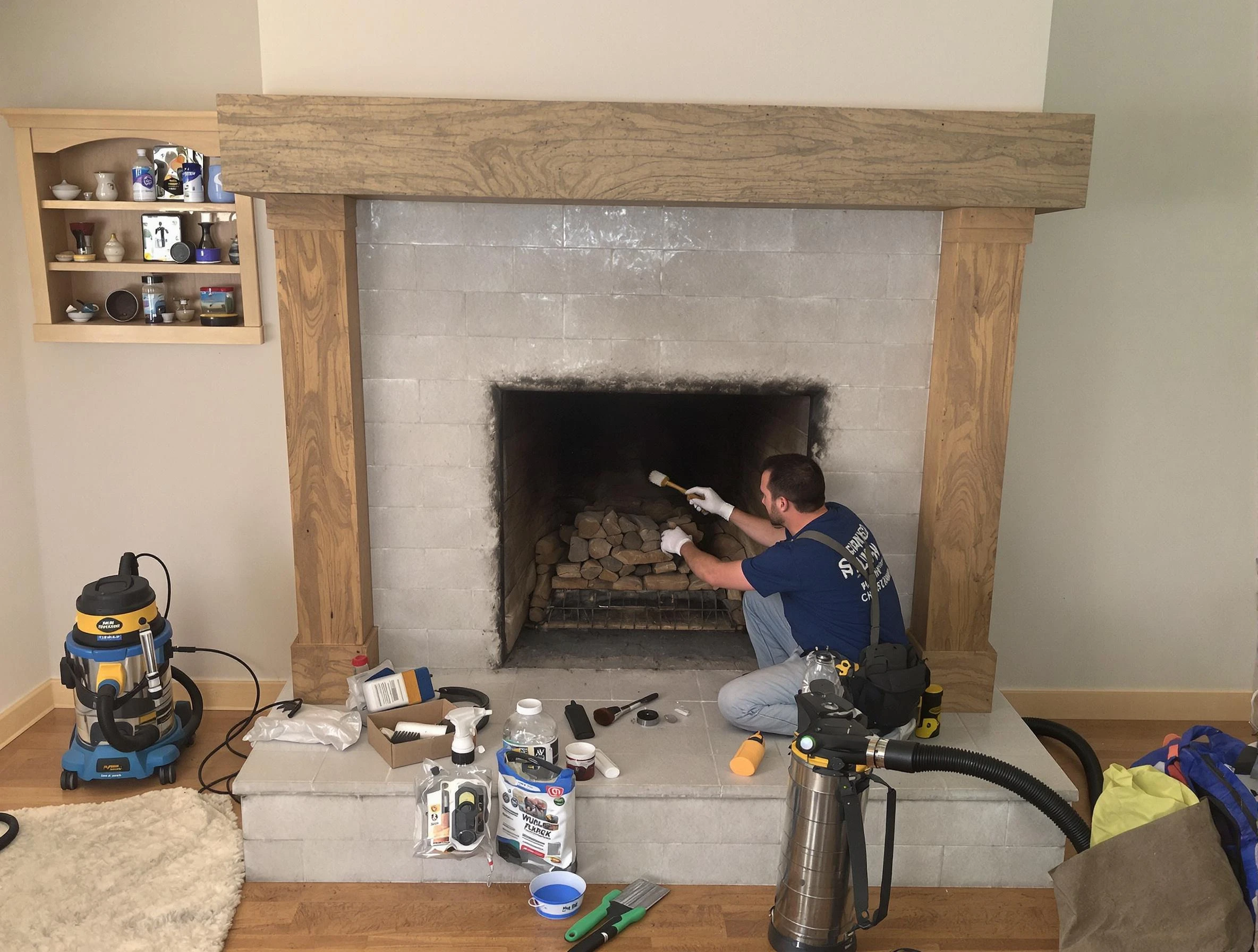 Detailed creosote removal process by Hiram Chimney Sweep in Hiram, GA