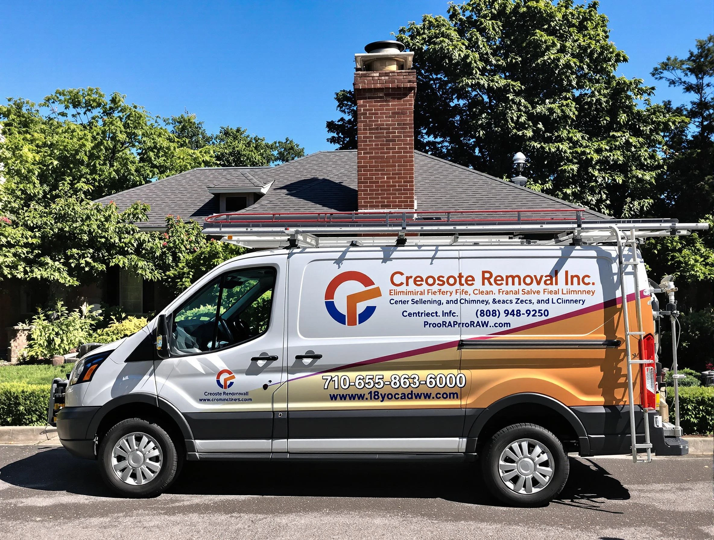 Hiram Chimney Sweep technician removing creosote safely in Hiram, GA